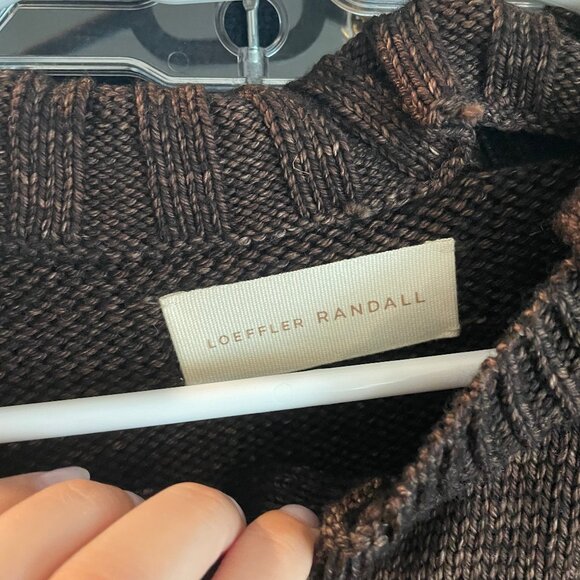 Loeffler Randall Lo Brown / Cream Cardigan, Small, NWOT - Picture 2 of 5